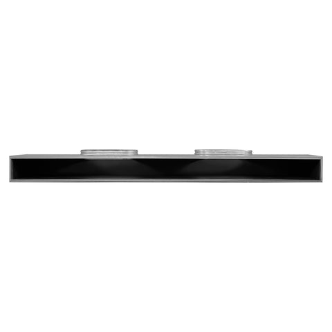 Front of 72 Inch 2 Slot Linear Slot Plenum Box - Linear Slot Diffuser Plenum - Texas Buildmart - AC Vent Covers - Linear Plenum Box