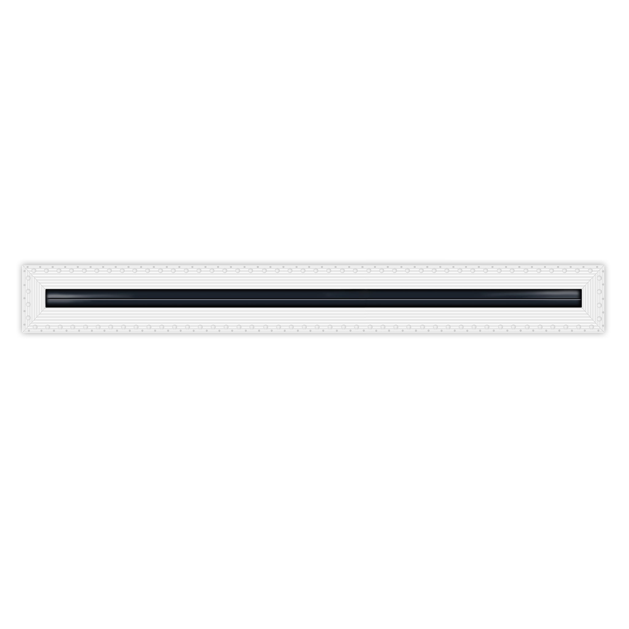 BUILDMART - 72" Mud-In Linear Slot Diffuser - 1 Slot -  Air Vent Cover - Drywall MUD IN White Air Vent - MUD Linear Slot Diffuser - Register Grille for Ceiling and Walls - Texas Buildmart