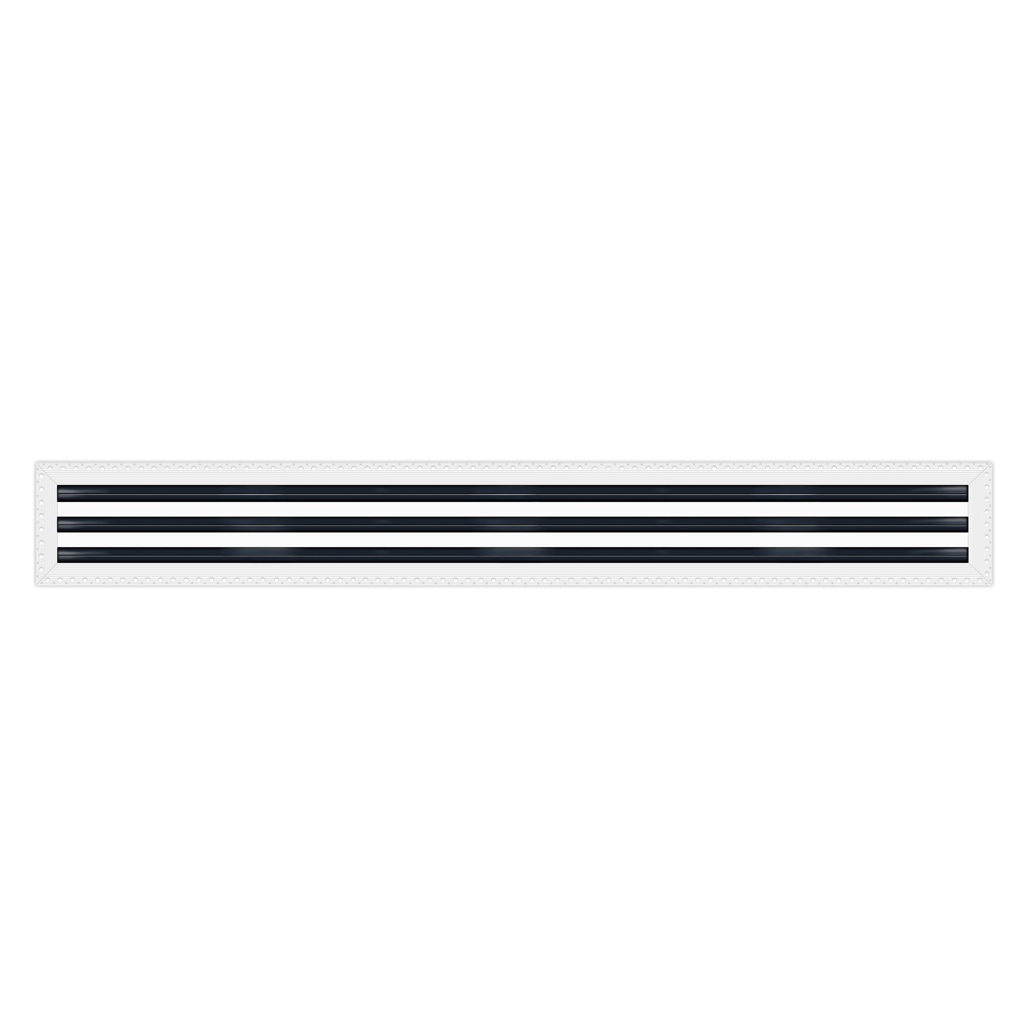 BUILDMART - 72" MUD-In Linear Slot Diffuser - 3 Slot -  Air Vent Cover - Drywall MUD IN White Air Vent - MUD Linear Slot Diffuser - Register Grille for Ceiling and Walls - Texas Buildmart