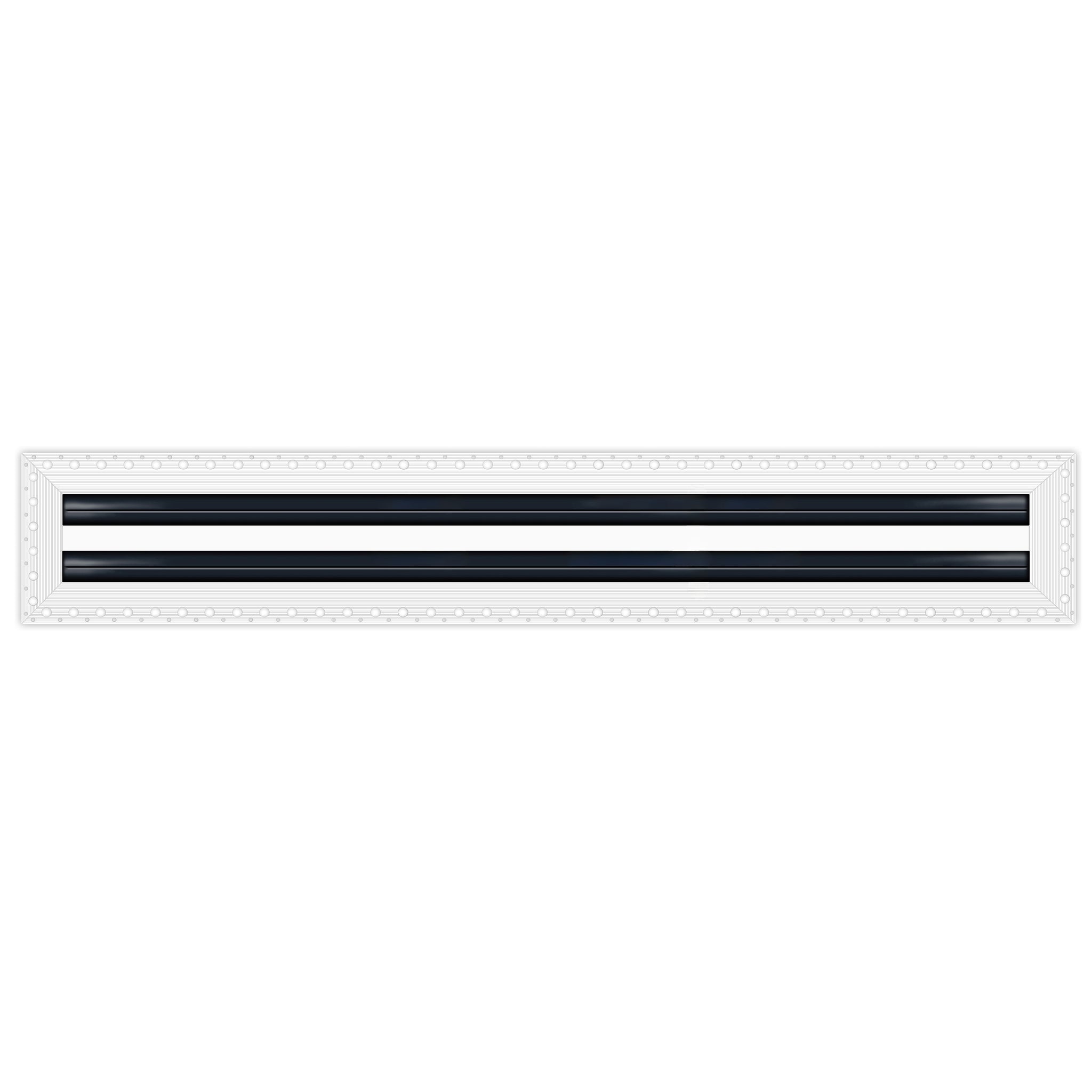 BUILDMART - 72" Mud-In Linear Slot Diffuser - 2 Slot -  Air Vent Cover - Drywall MUD IN White Air Vent - MUD Linear Slot Diffuser - Register Grille for Ceiling and Walls - Texas Buildmart