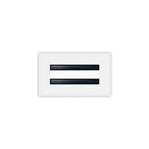 BUILDMART - 8x4  MUD-IN Air Vent Cover - Drywall MUD IN White Air Vent - MUD Linear Slot Diffuser - Register Grille for Ceiling and Walls - Texas Buildmart