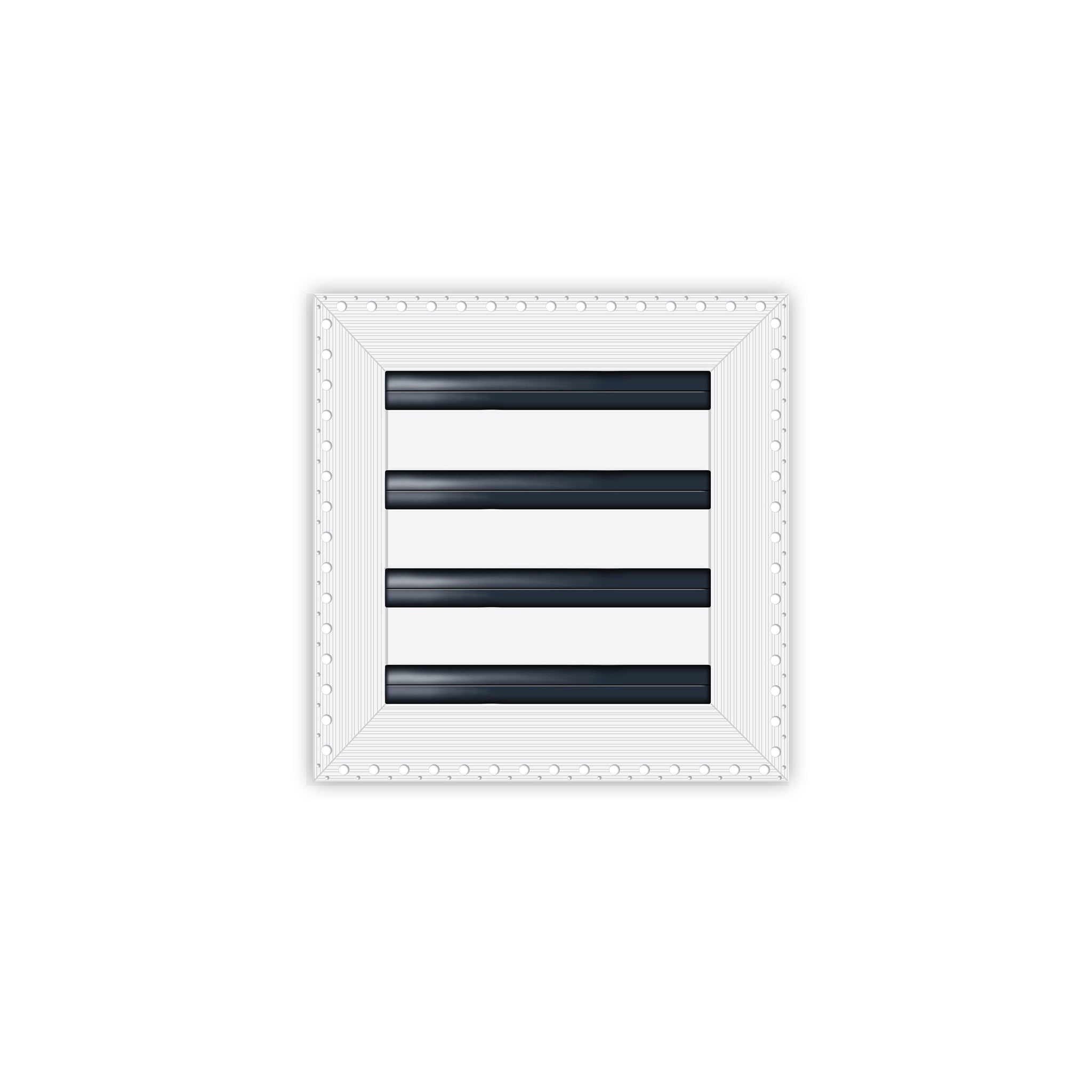 BUILDMART - 8x8 MUD-IN Air Vent Cover - Drywall MUD IN White Air Vent - MUD Linear Slot Diffuser - Register Grille for Ceiling and Walls - Texas Buildmart