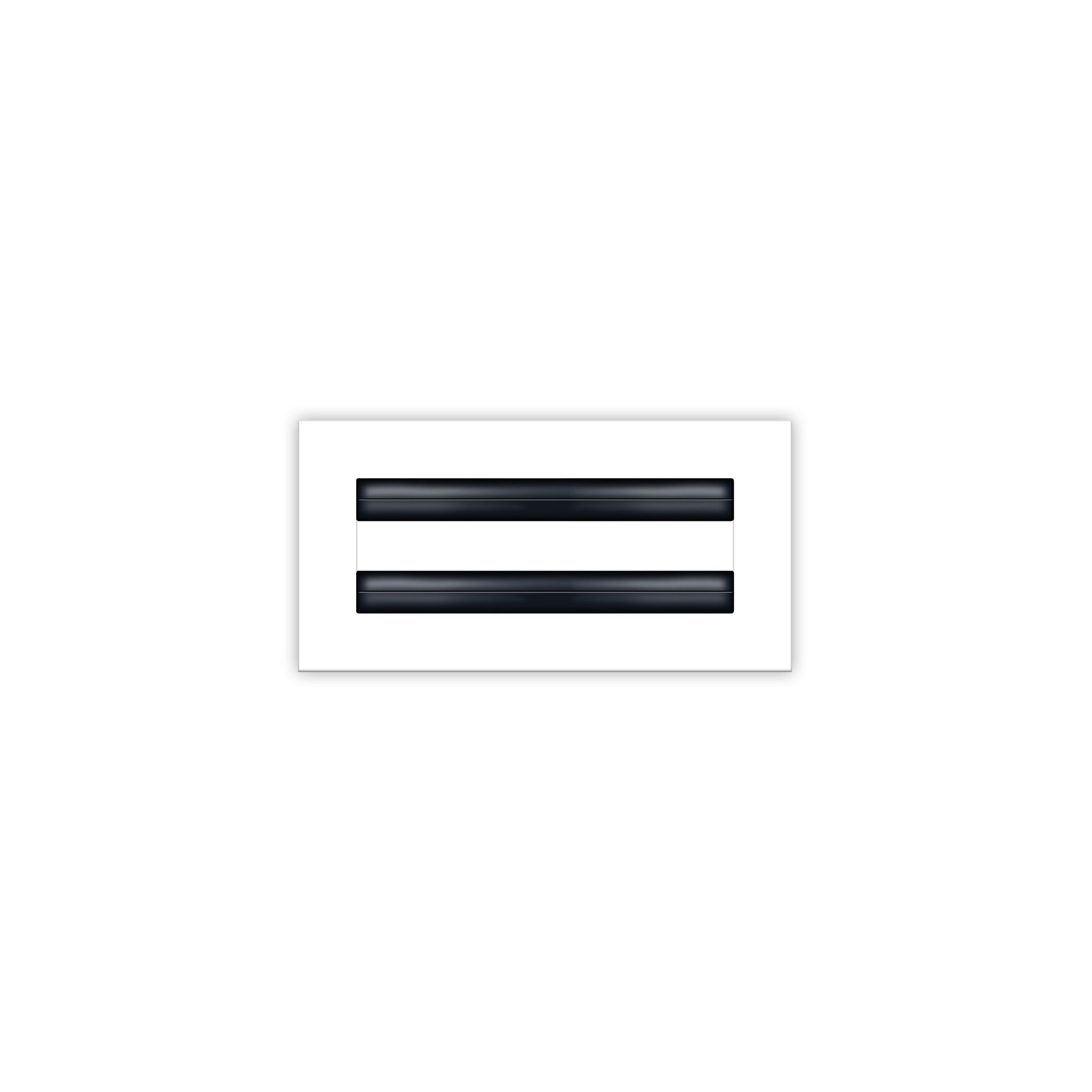 BUILDMART - 8x4 White Modern AC Vent Cover - Decorative Air Vent - Standard Linear Slot Diffuser - Register Grille for Ceiling, Walls & Floors - Texas Buildmart