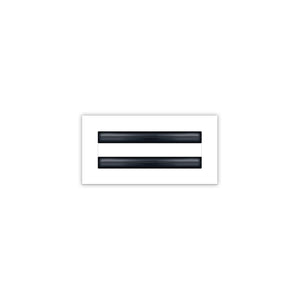 BUILDMART - 8x4 White Modern AC Vent Cover - Decorative Air Vent - Standard Linear Slot Diffuser - Register Grille for Ceiling, Walls & Floors - Texas Buildmart