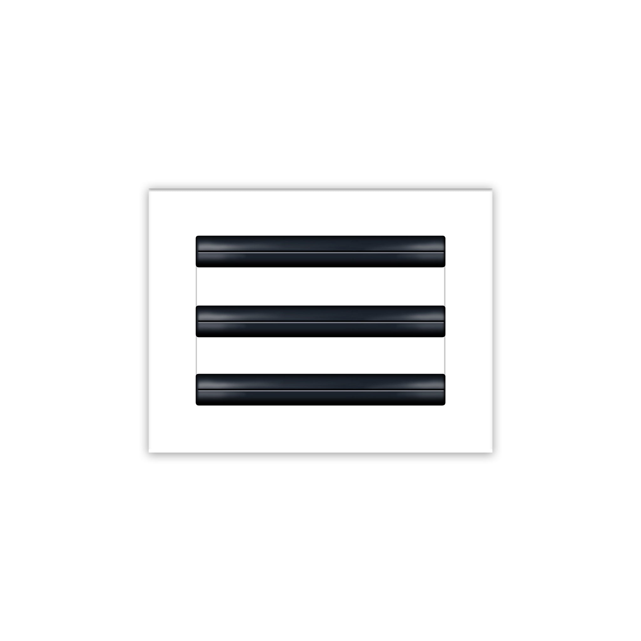 BUILDMART - 8x6 White Modern AC Vent Cover - Decorative Air Vent - Standard Linear Slot Diffuser - Register Grille for Ceiling, Walls & Floors - Texas Buildmart