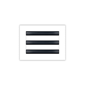 BUILDMART - 8x6 White Modern AC Vent Cover - Decorative Air Vent - Standard Linear Slot Diffuser - Register Grille for Ceiling, Walls & Floors - Texas Buildmart