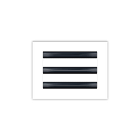 BUILDMART - 8x6 White Modern AC Vent Cover - Decorative Air Vent - Standard Linear Slot Diffuser - Register Grille for Ceiling, Walls & Floors - Texas Buildmart