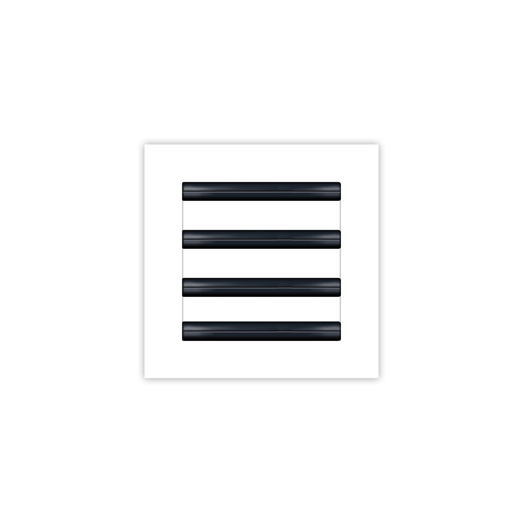 BUILDMART - 8x8 White Modern AC Vent Cover - Decorative Air Vent - Standard Linear Slot Diffuser - Register Grille for Ceiling, Walls & Floors - Texas Buildmart