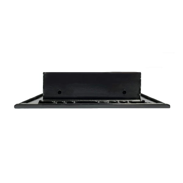 BUILDMART - 12x6 Black Modern AC Vent Cover - Decorative Air Vent - Standard Linear Slot Diffuser - Register Grille for Ceiling, Walls & Floors - Texas Buildmart