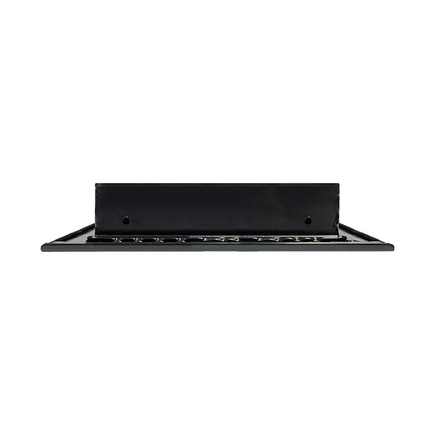 BUILDMART - 12x8 Black Modern AC Vent Cover - Decorative Air Vent - Standard Linear Slot Diffuser - Register Grille for Ceiling, Walls & Floors - Texas Buildmart