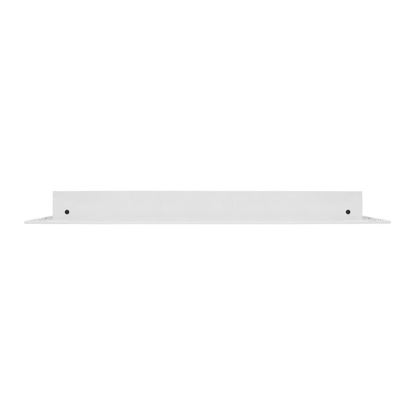 Side of 36x18 Modern Air Vent Cover White - 36x18 Standard Linear Slot Diffuser White - Texas Buildmart