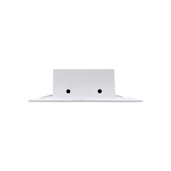 Side of 72 Inch 2 Slot Linear Air Vent Cover White - 72 Inch 2 Slot Linear Diffuser White - Texas Buildmart