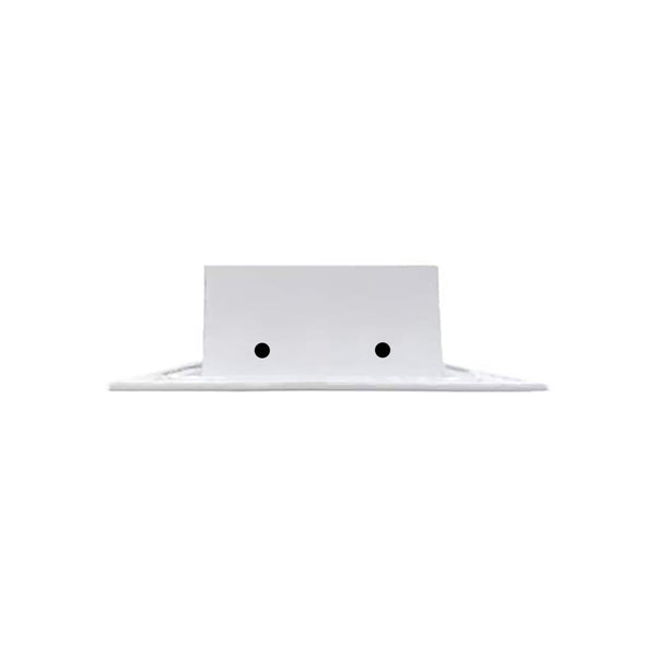 Side of 22x4 Modern Air Vent Cover White - 22x4 Standard Linear Slot Diffuser White - Texas Buildmart