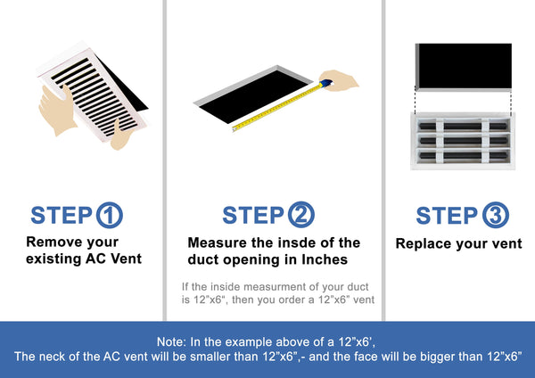 How to Install of 14x8 Modern Air Vent Cover Black - 14x8 Standard Linear Slot Diffuser Black - Texas Buildmart