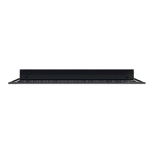 Side of 24x16 Modern Air Vent Cover Black - 24x16 Standard Linear Slot Diffuser Black - Texas Buildmart