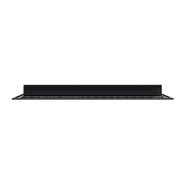 Side of 30x18 Modern Air Vent Cover Black - 30x18 Standard Linear Slot Diffuser Black - Texas Buildmart