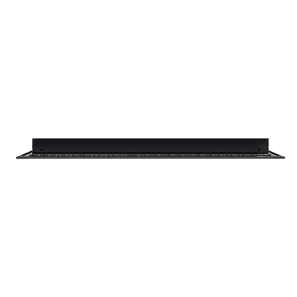 Side of 30x20 Modern Air Vent Cover Black - 30x20 Standard Linear Slot Diffuser Black - Texas Buildmart