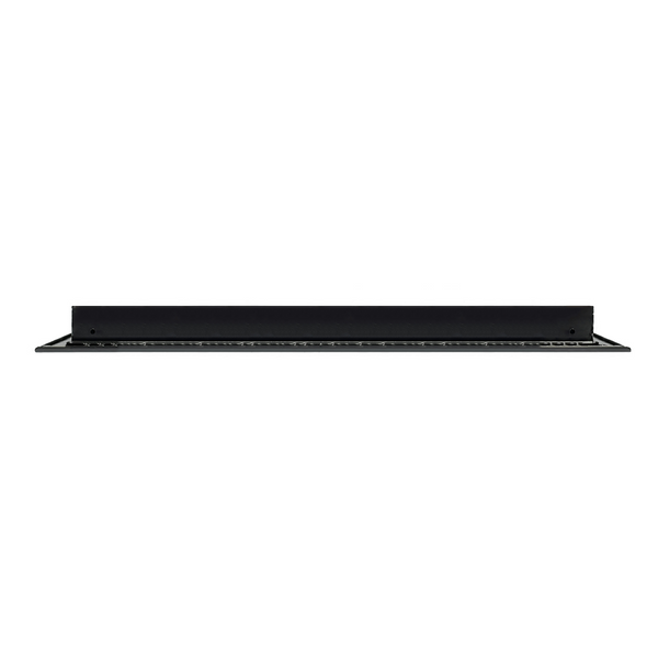 Side of 30x24 Modern Air Vent Cover Black - 30x24 Standard Linear Slot Diffuser Black - Texas Buildmart