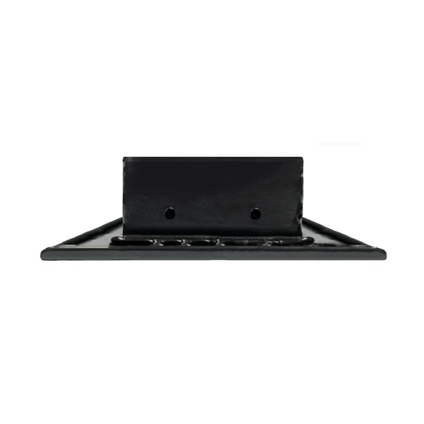 Side of 12x4 Modern Air Vent Cover Black - 12x4 Standard Linear Slot Diffuser Black - Texas Buildmart