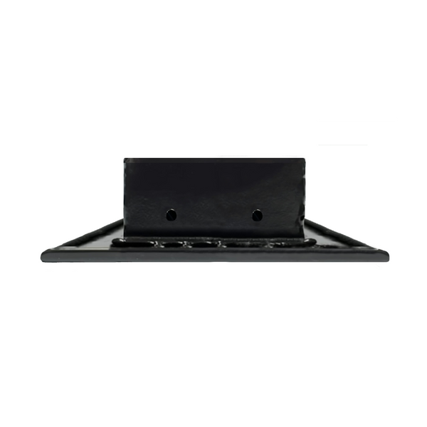 Side of 24 Inch 2 Slot Linear Air Vent Cover Black - 24 Inch 2 Slot Linear Diffuser Black - Texas Buildmart