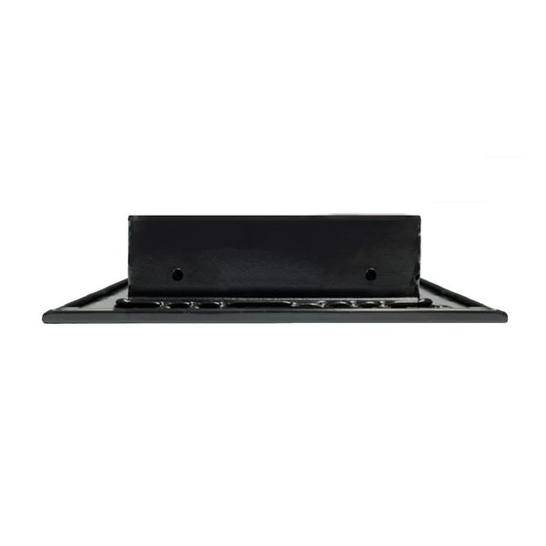 Side of 18 Inch 3 Slot Linear Air Vent Cover Black - 18 Inch 3 Slot Linear Diffuser Black - Texas Buildmart